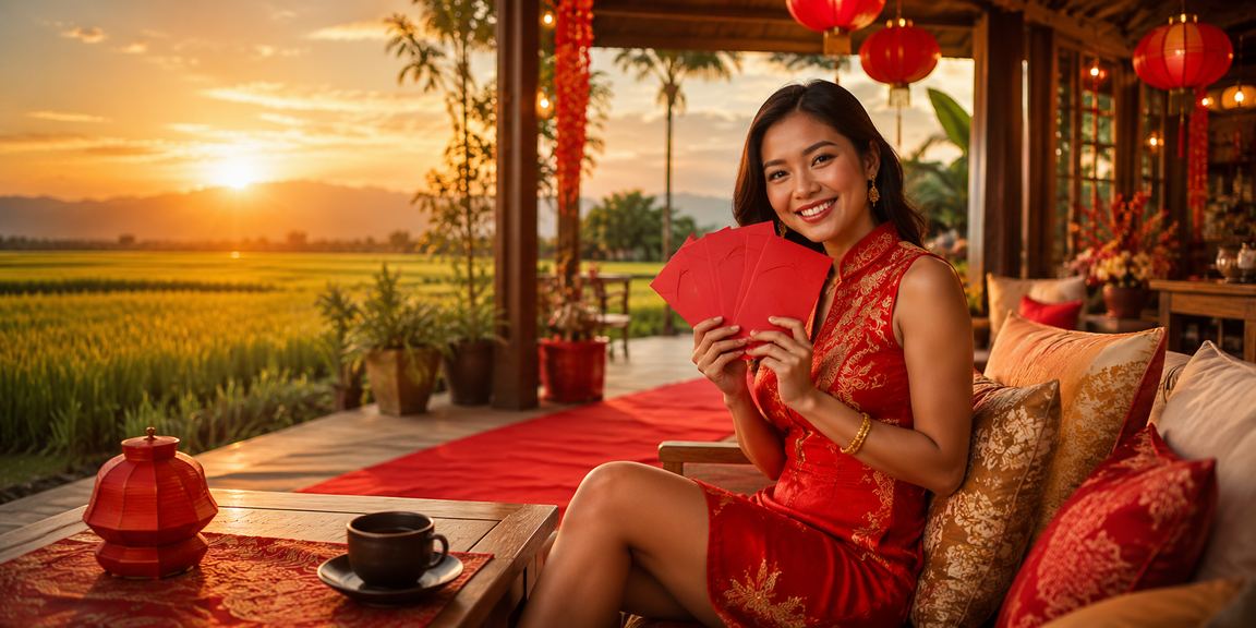 Amplop merah dan bonus loteri perayaan kkslot sempena perayaan di Kedah Malaysia