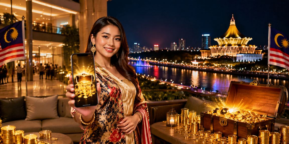 Pengguna di Kuching membuat deposit selamat melalui platform kkslot menggunakan kaedah pembayaran tempatan